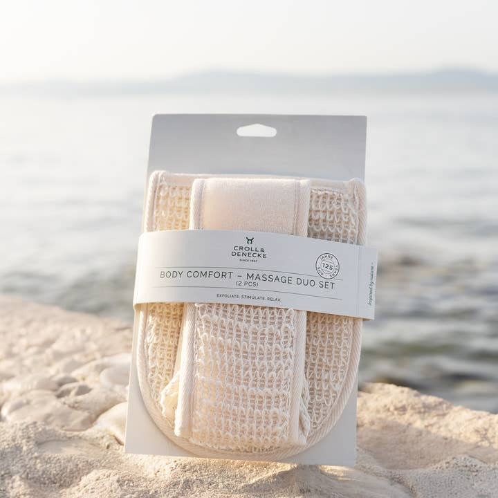 Croll & Denecke - Wholesale Massage Set - Body Comfort – Massage Duo Set Glove and Strap for Shower2