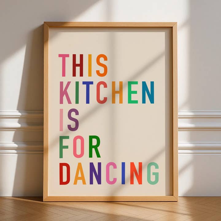 Affiche « This Kitchen Is For Dancing » pour la vente par Printro