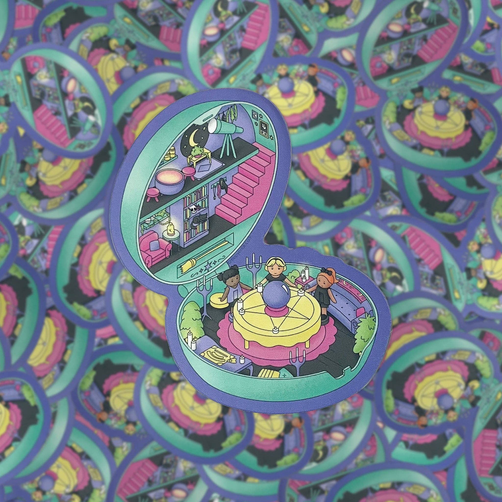 Creepy Orca Supply Company - Wholesale Sticker - Polly Poltergeist 90s Inspired Sticker2