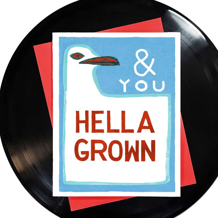 & You Hella Grown Grußkarte für den Großhandel von Foreignspell