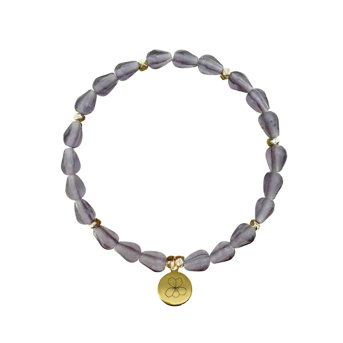 WorldFinds - Wholesale Charm/Dangle Bracelet - February • Birth Flower Bracelet2