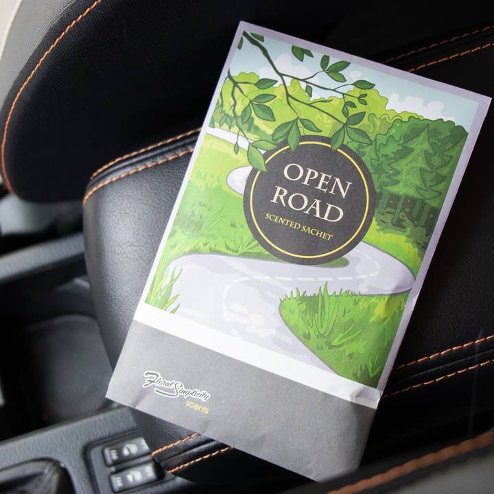 Floral Simplicity - Vente Désodorisant pour voiture – unisexe - Sachet parfumé Open Road (New Car Scent)4
