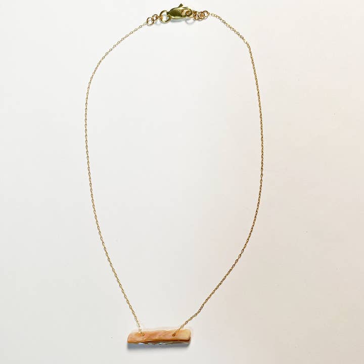 Peach Necklace for wholesale by LateLate Jewelry