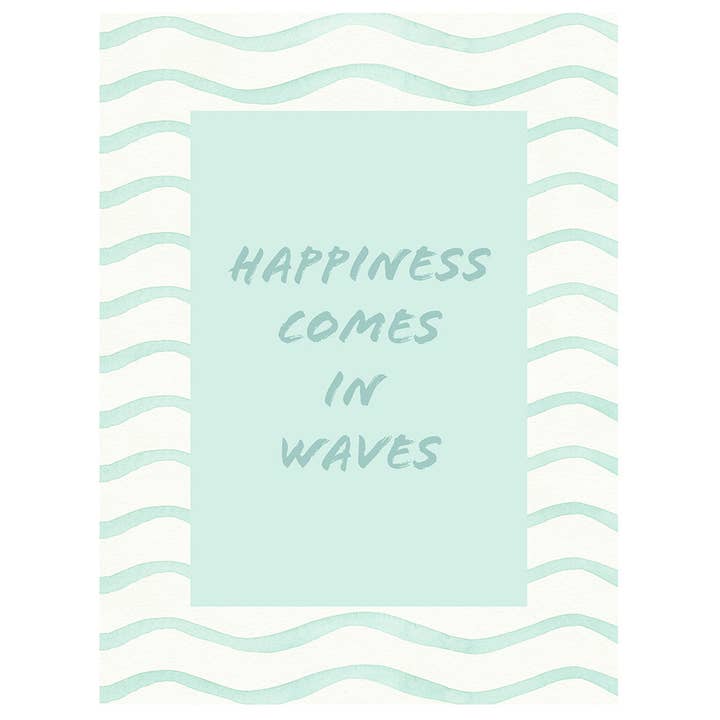 Karte - Glück kommt in Wellen für den Großhandel von Love Ibiza