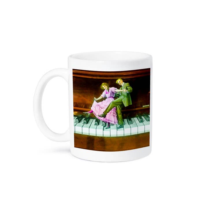 3dRose - Wholesale Coffee Mug - 3dRose, Tickling the Ivories Vintage Romantic Tap Dancing Couple Circa 1910, Mug8