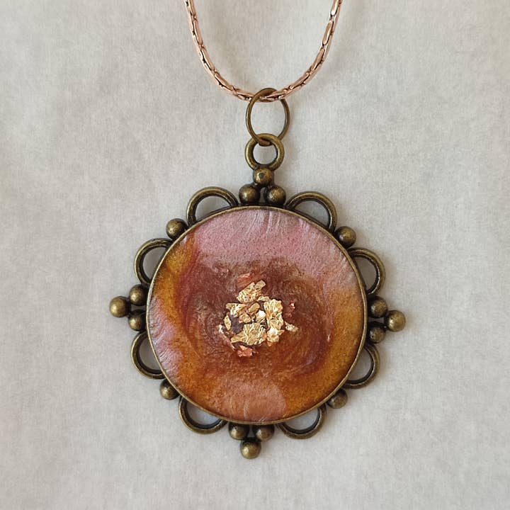 Necklace vintage brown for wholesale by DioniCreations