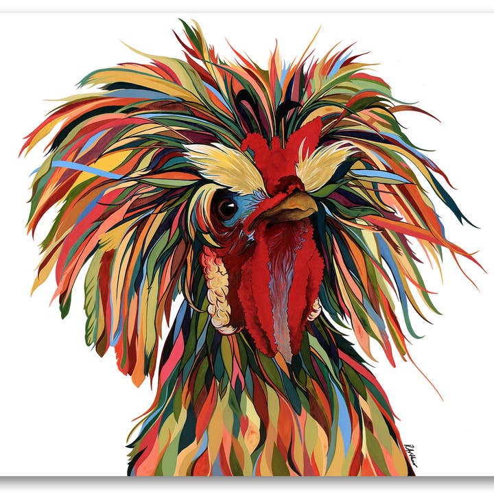 "Pancho the Rooster" Print • Paper • Unframed • Rectangle for wholesale by RobinArt