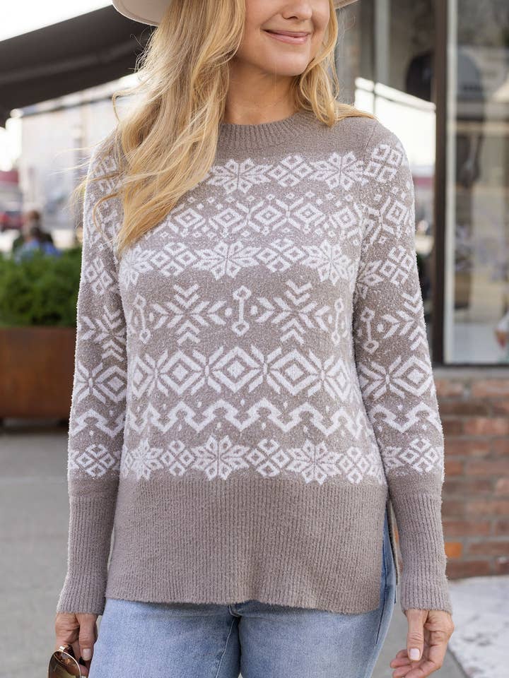 Pull en bambou Snowflake pour la vente par Grace and Lace