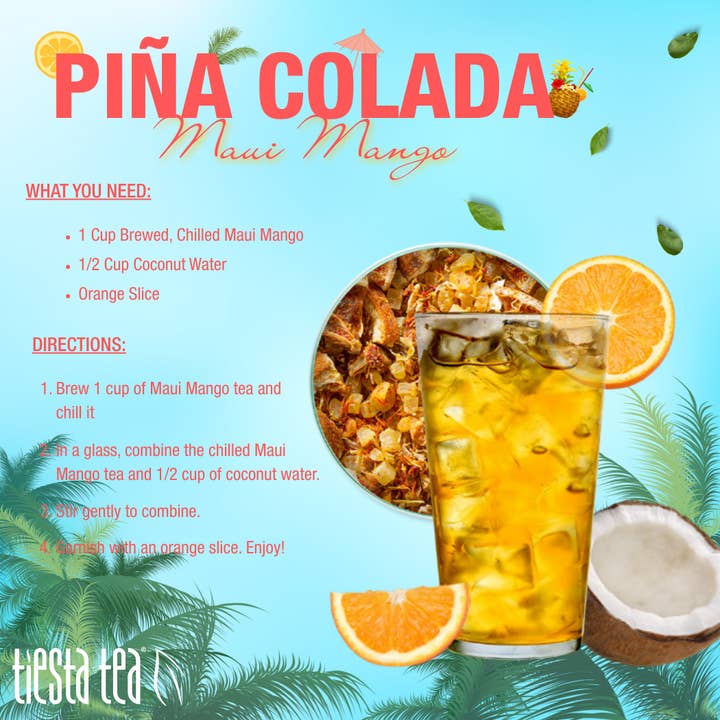 Tiesta Tea Company - Wholesale Loose tea - Maui Mango - Mango Pineapple Herbal Tea17