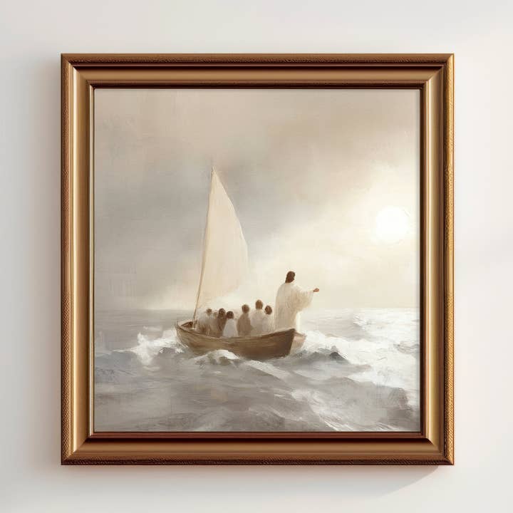 Great Thou Art - Wholesale Art Print - Jesus Calms The Storm - Print2