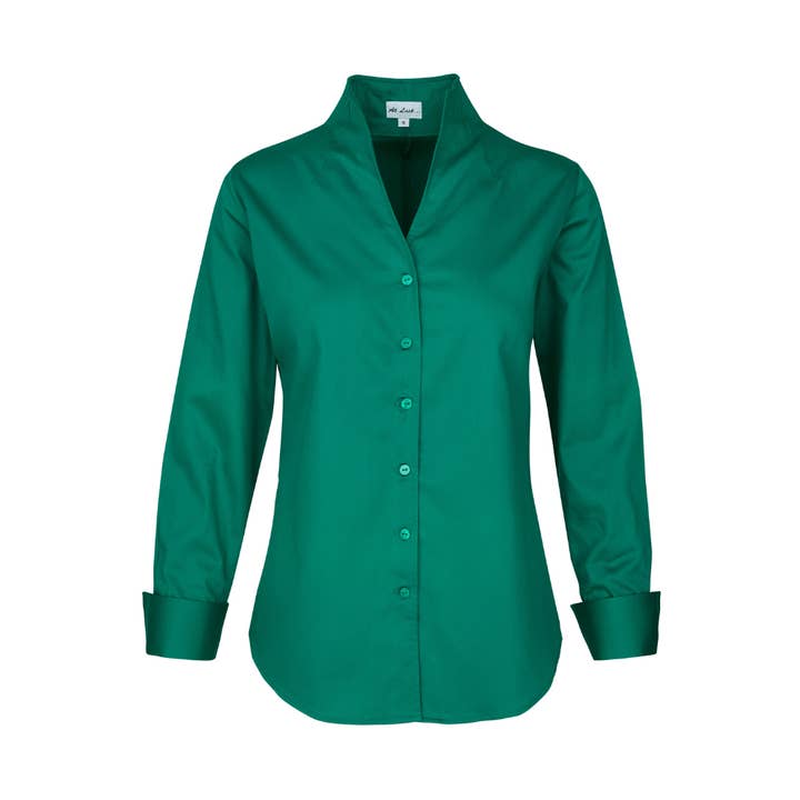 Chelsea Shirt In Peacock Green for wholesale by At Last