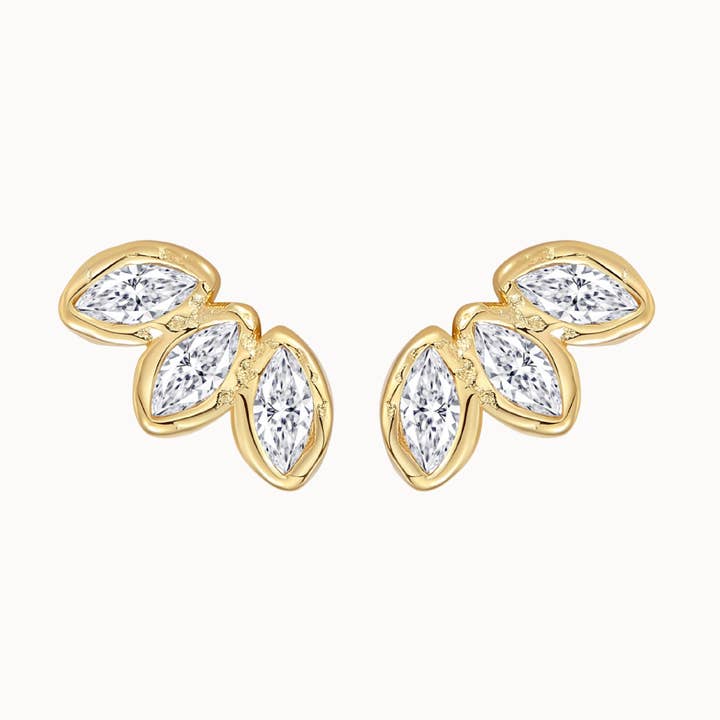 Nava Copenhagen - Wholesale Stud/Post Earrings - Hepa Petite Studs - Gold Plated0