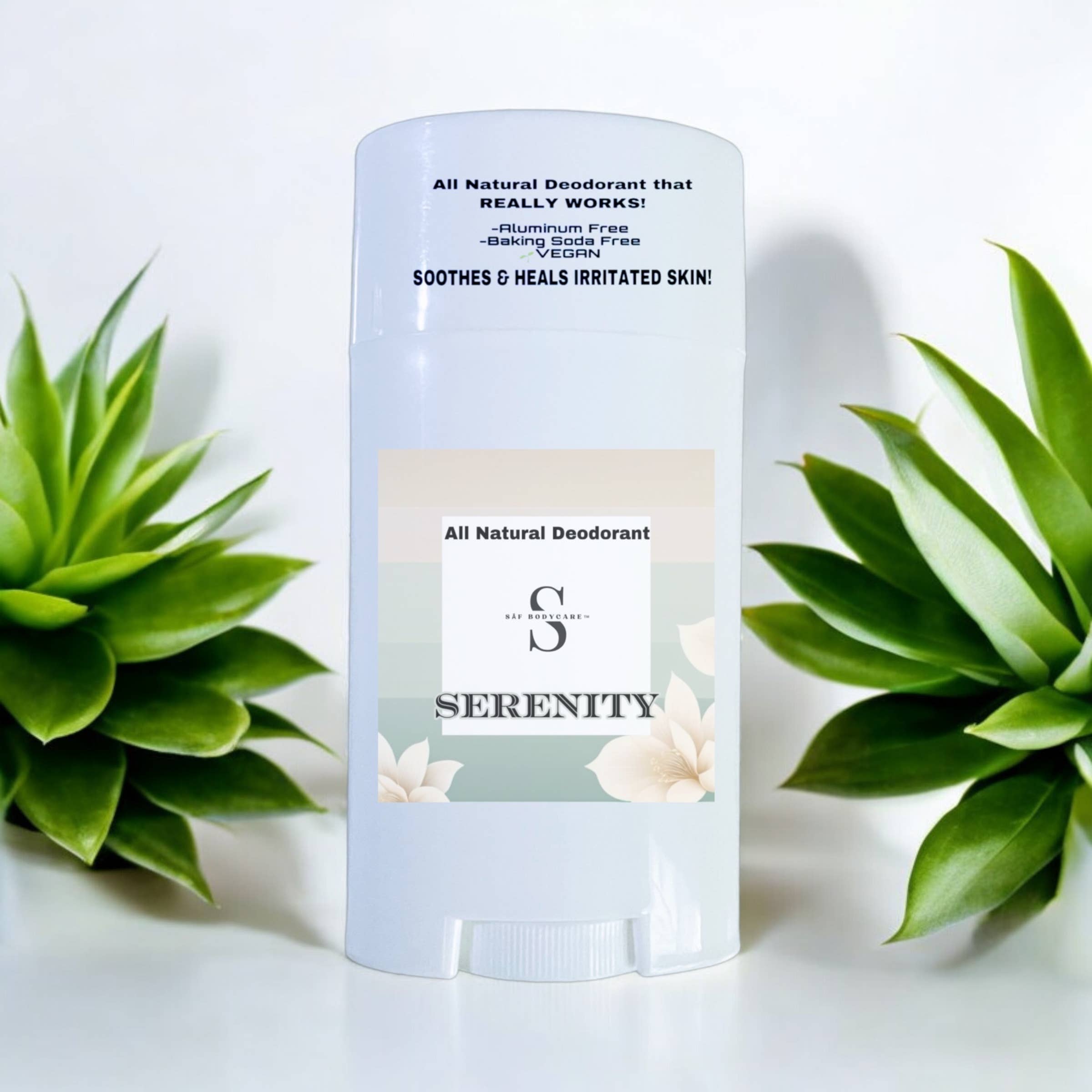 SĀF Body Care - Wholesale Deodorant - Unisex - Serenity Natural Deodorant, Aluminum Free, White Tea, Ginger3