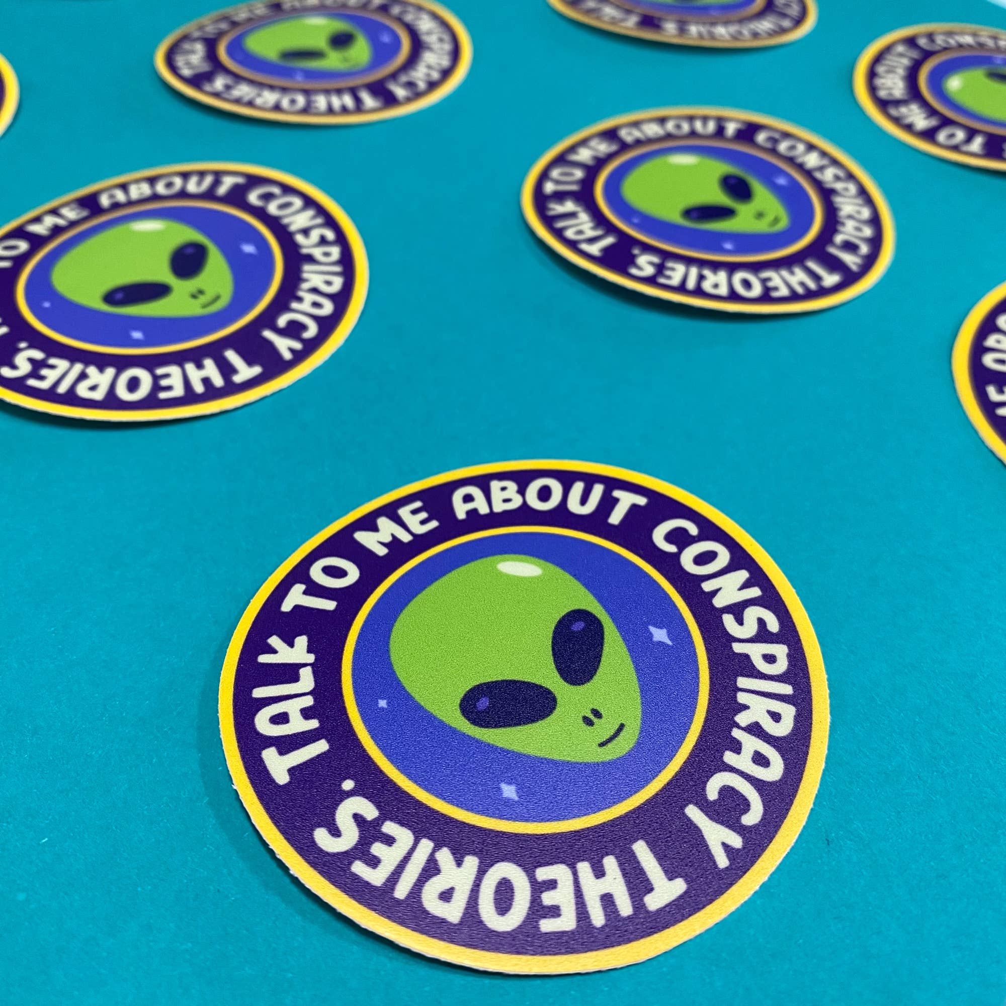 Chelzart - Wholesale Sticker - Conspiracy Theory Sticker | Talk To Me About Conspiracies5