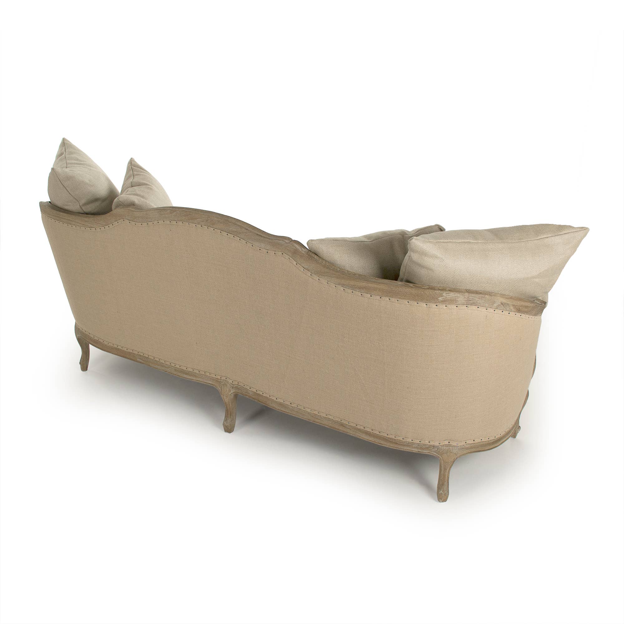 Hemp Linen Maison Sofa w/ Burlap Back for wholesale on Faire2