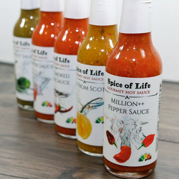 Hot Sauce Kit (Makes 7 Lip Smacking Gourmet bottles) Featuring 