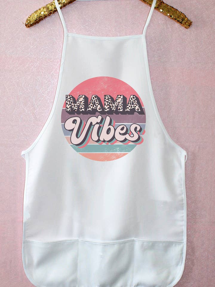 Mama Vibes Kitchen Apron for wholesale by Cali Boutique Wholesale