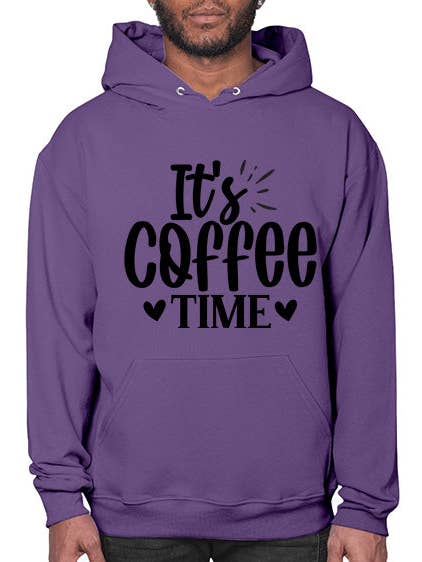 C'est l'heure du café 1232# - sweat à capuche café pour la vente par tshirt unlimited