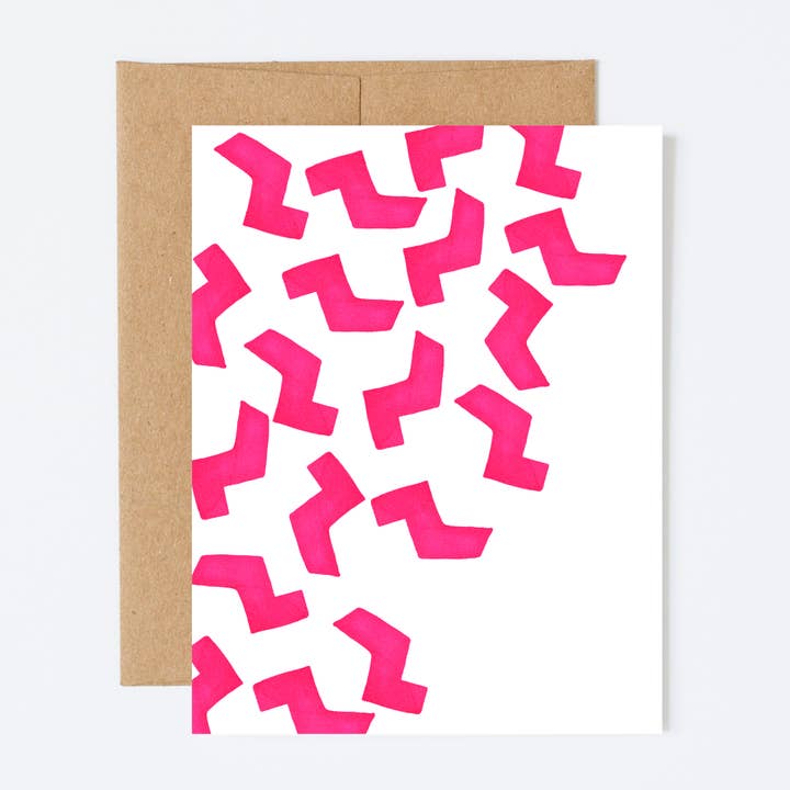 Pink Bolts - Boxed Set Greeting Cards for wholesale by Shortpockets