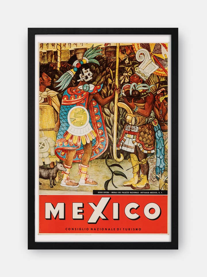 México — Impresión vintage de póster de viaje para venta al por mayor de The Curious Desk