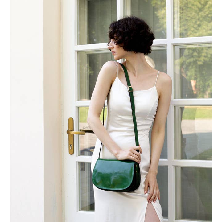 Time Resistance - Wholesale Crossbody Bag - Women's - Leather Saddle Bag for Women - Moonfleet28