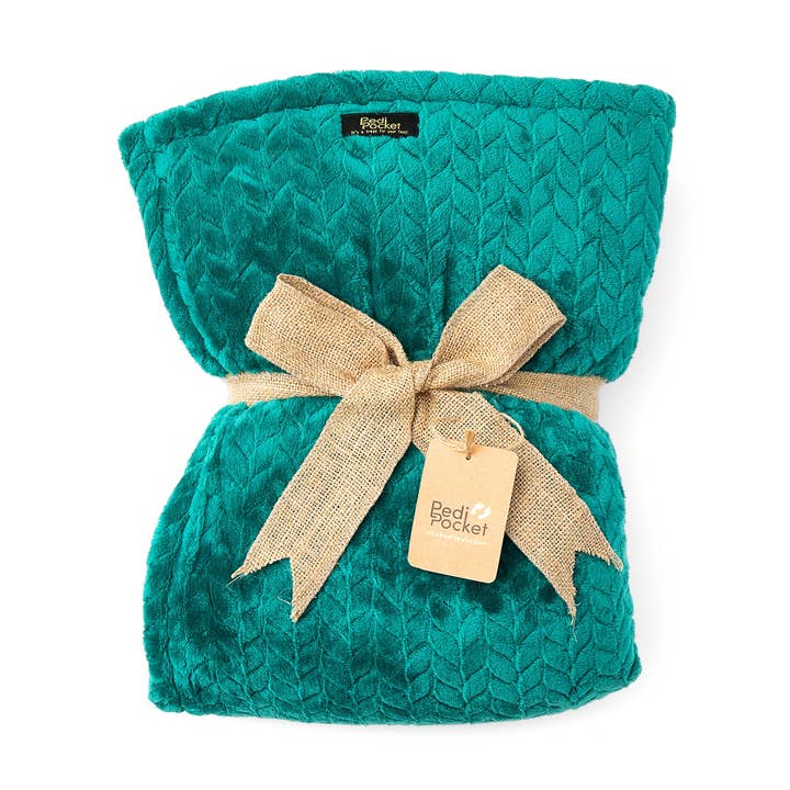 LUX Terrifically Teal for wholesale by PediPocket: The Foot Pocket Blanket