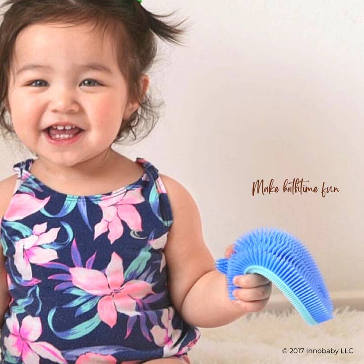 Innobaby on Faire - Wholesale Bath Toy - Baby - Silicone Bath Scrub / Fun Fish Shape Brush / Baby Bath Toy