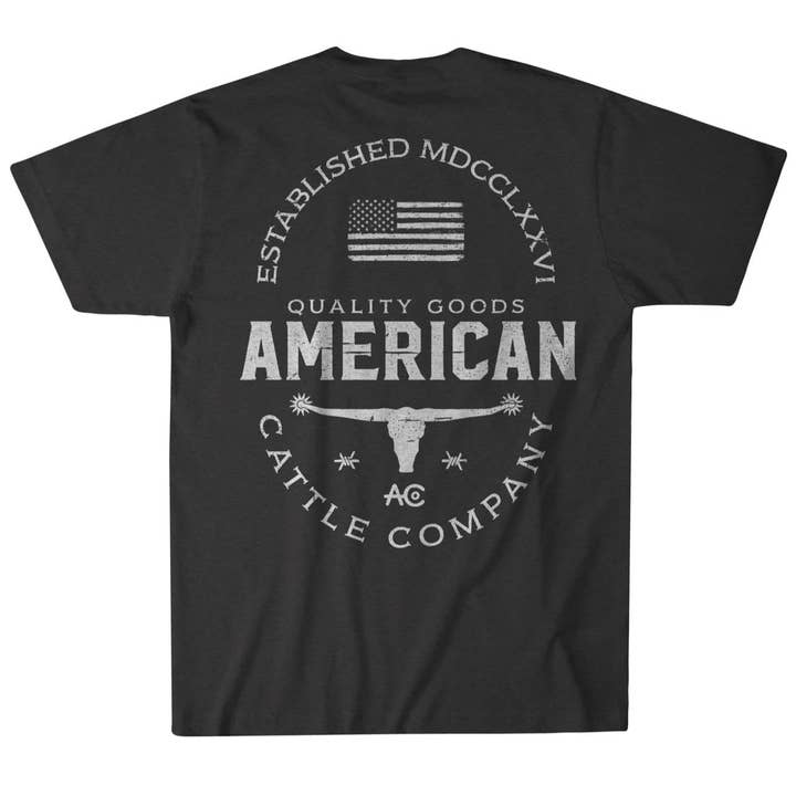 American Cattle Co - Wholesale Screen printed t-shirt – unisex - Quality Goods Tee