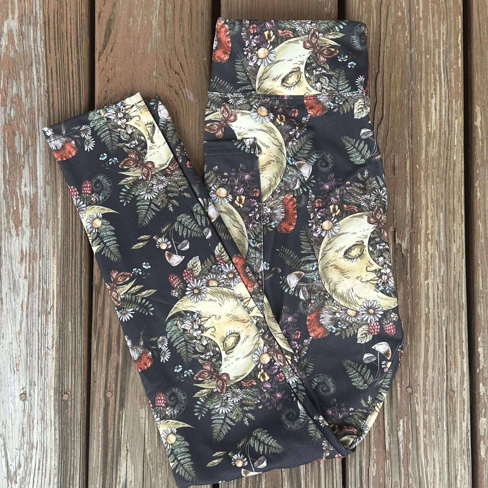 Triple Goddess Boutique - Vente Legging tendance – femme - Leggings à poches pour femmes, Leggings lune céleste7