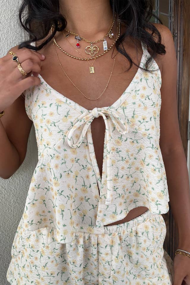 Nectar Clothing - Wholesale Camisole - Women's - Textured Split Front Cami Top13