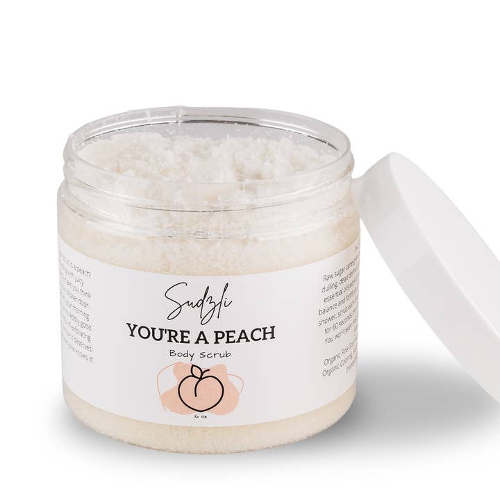 Gommage corporel You're A Peach pour la vente par Sudzli