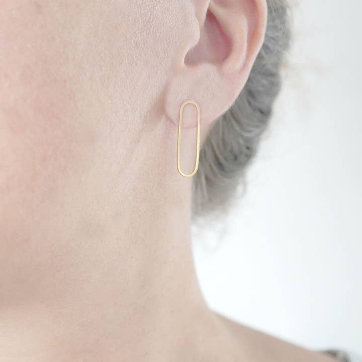 Fräulein Tapir - Wholesale Stud/Post Earrings - OVAL stud earrings2