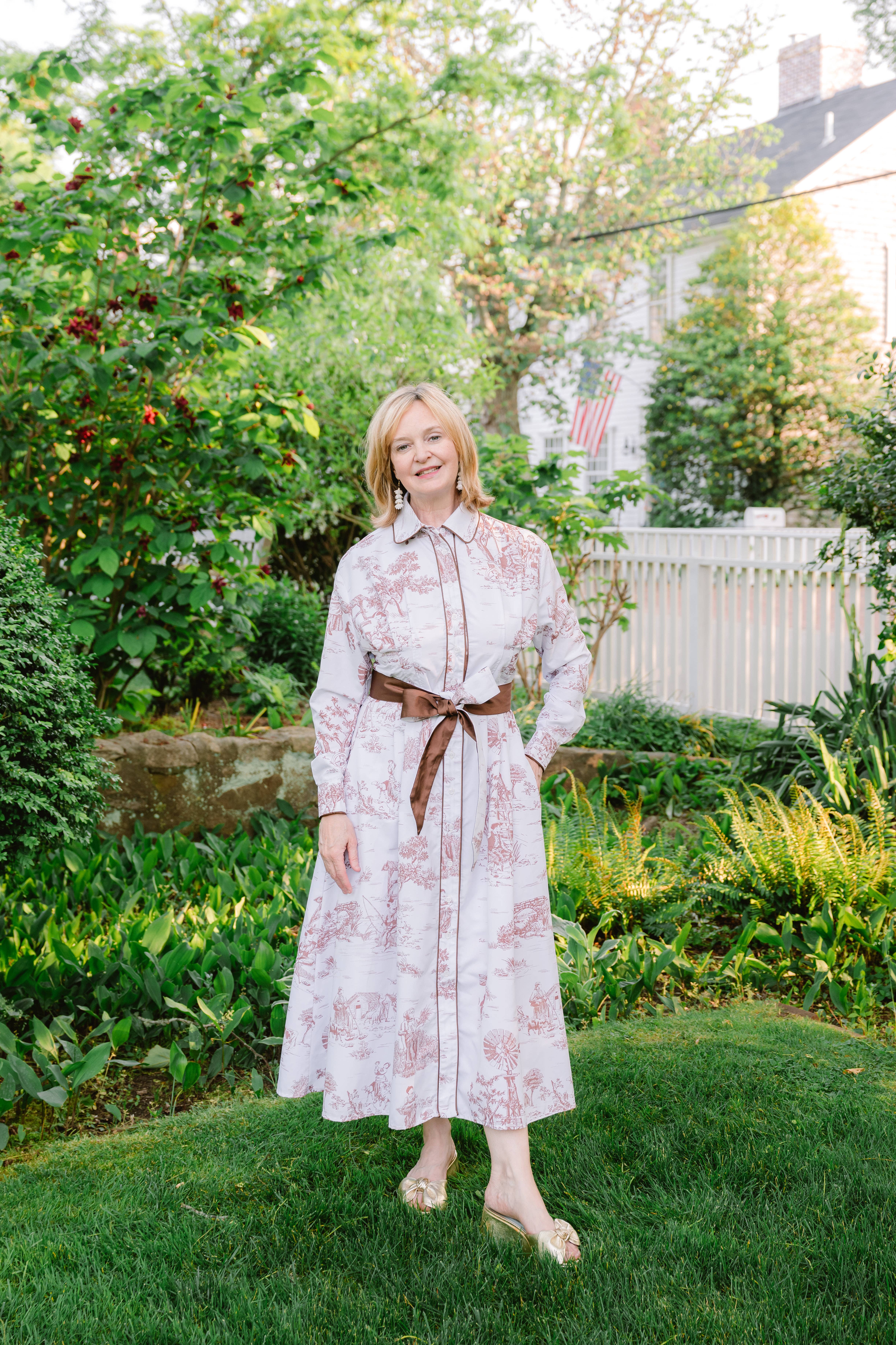 Kim Lolley Designs - Wholesale Dress - Women's - JILL DRESS BROWN TOILE6