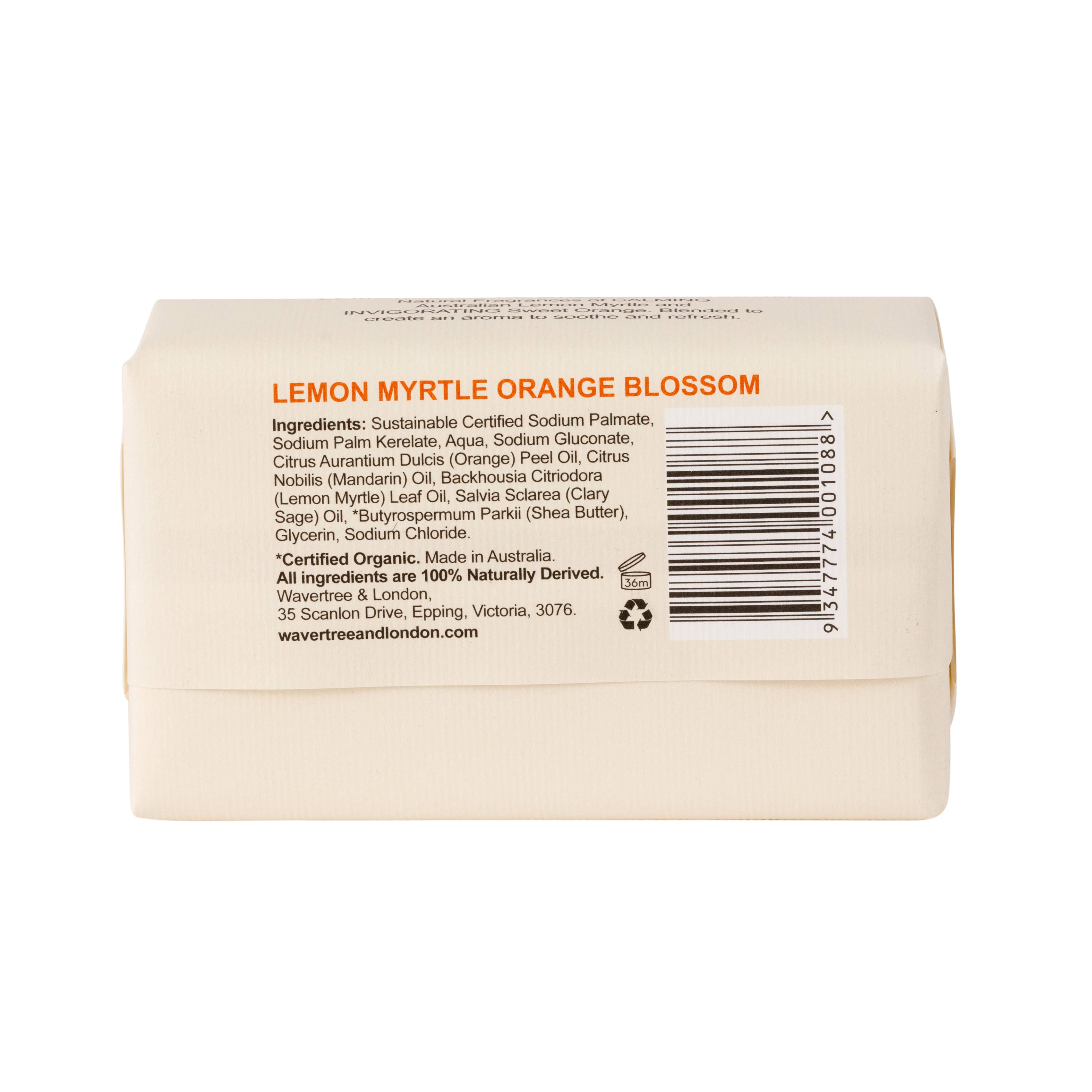 Wavertree & London - Wholesale Bar Soap - Wavertree Naturals Soap bar -  Lemongrass/Orange Blossom1
