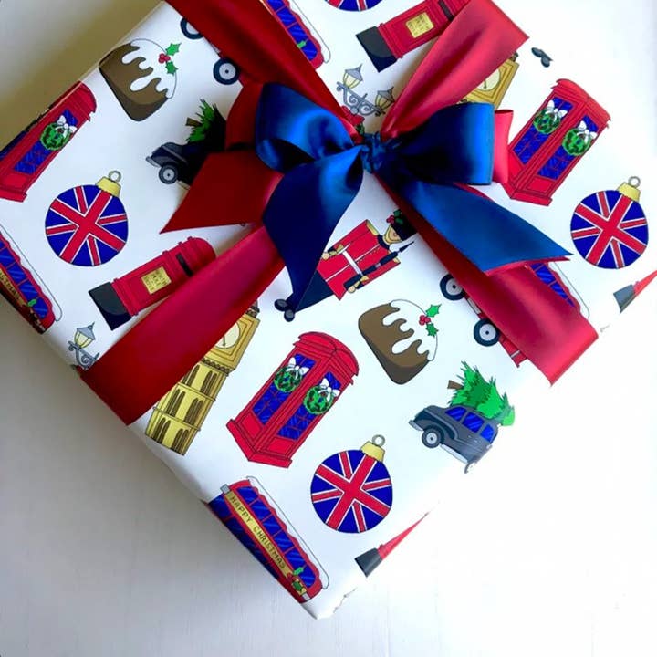 London Christmas Holiday Omslagspapper för wholesale av Olivias Paper