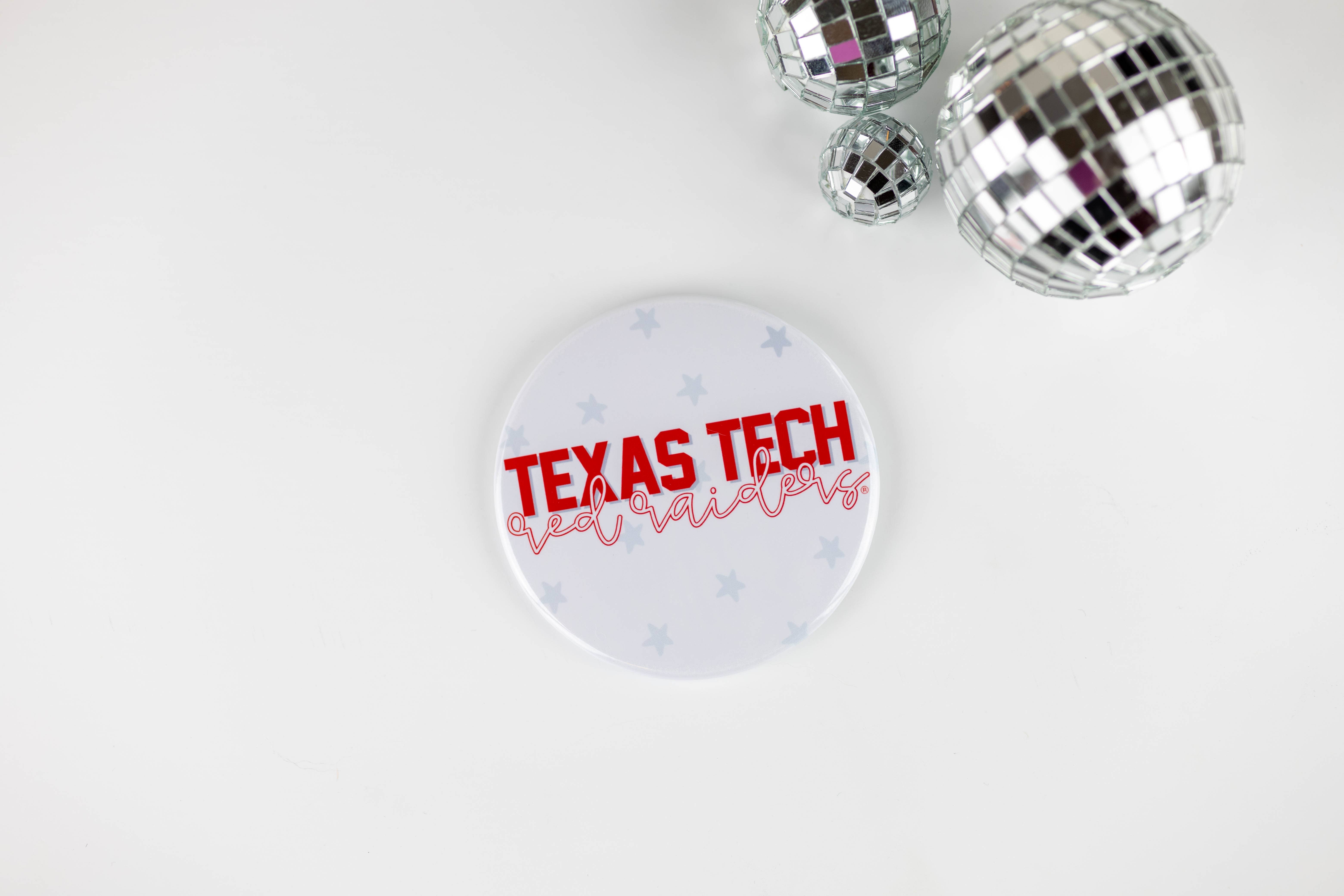 Tailgated Co. – wholesale Lapel pin/button – TEXAS TECH Game Day Buttons - Texas Tech Red Raiders Design1