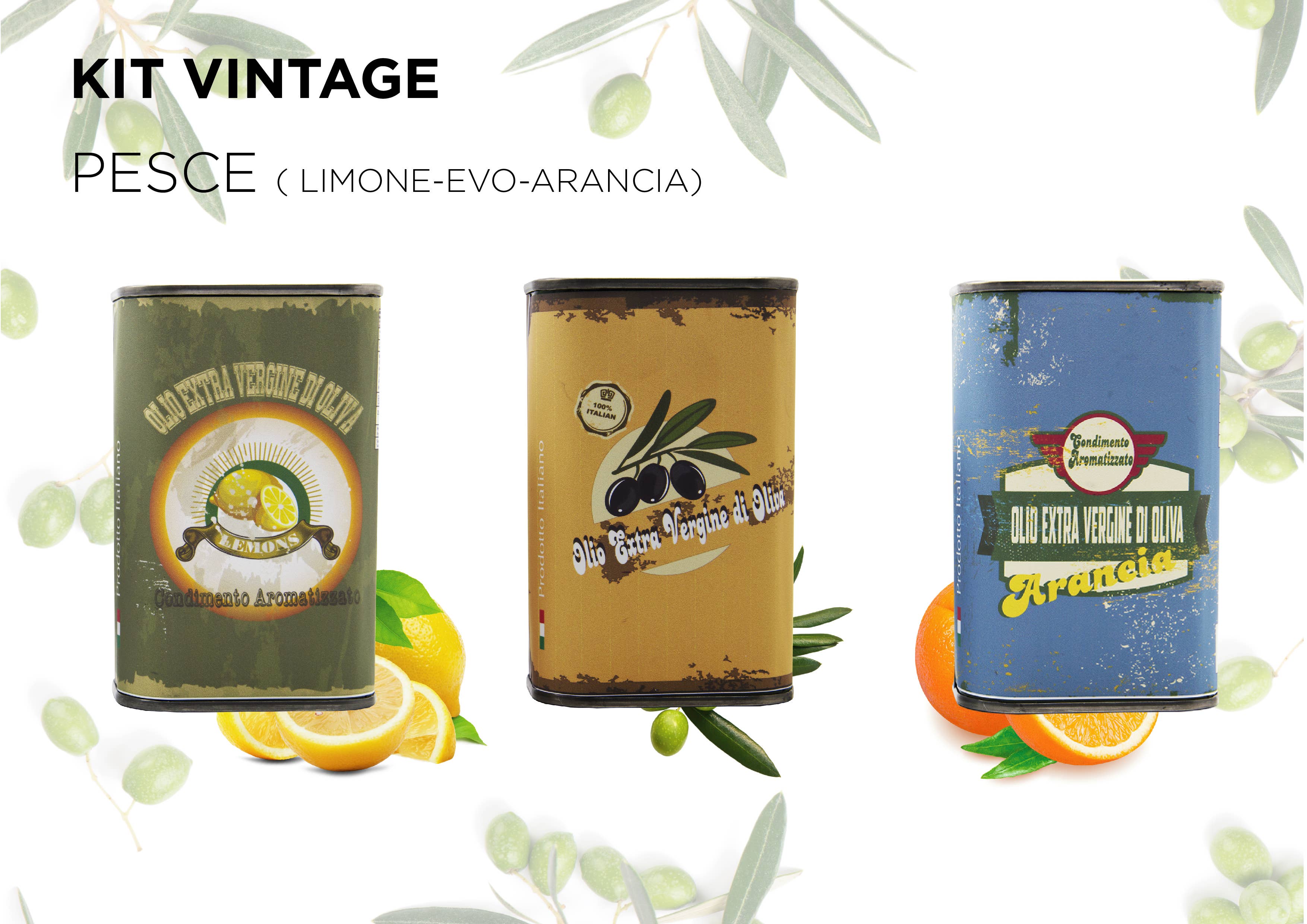 TENUTA SANT'ILARIO - Wholesale Olive Oil - FISH KIT 3 CANS 250 ML FLAVORED2