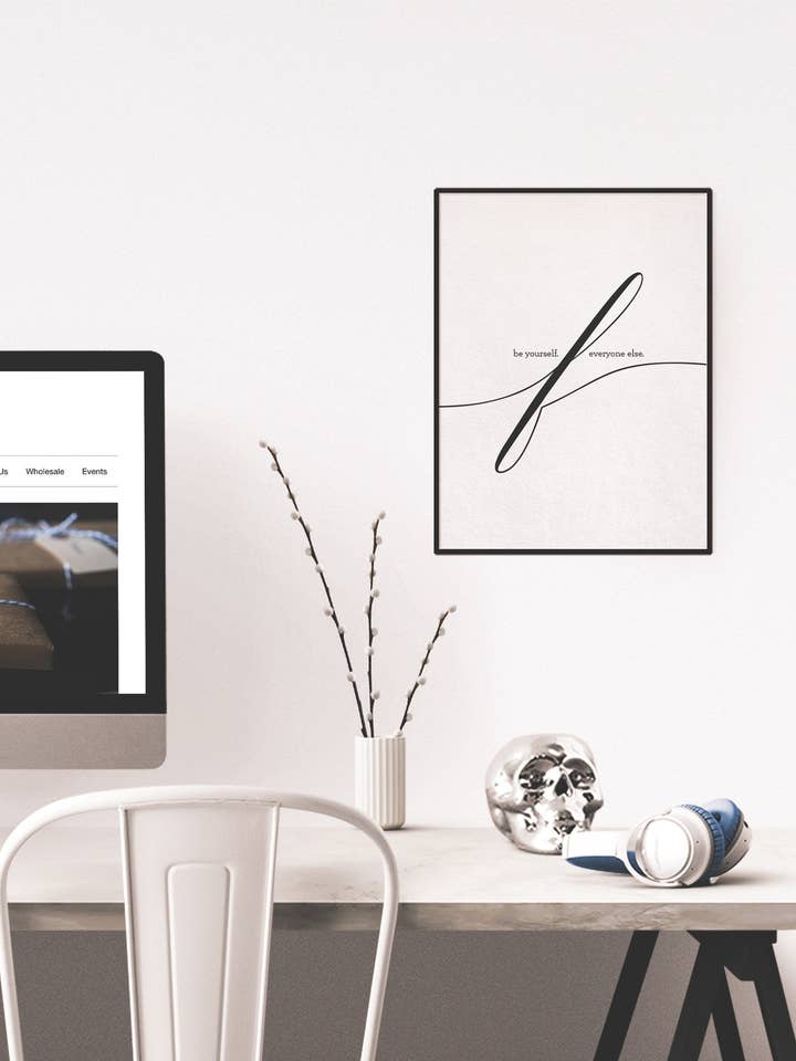 Be Yourself. F Everyone Else - 8x10 Print for wholesale by The Lost Art of Stationery