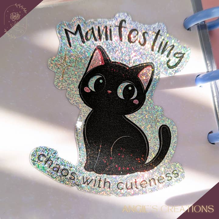 Manifesting Chaos with Cat Holographic Glitter Sticker and other Purchase Wholesale lights out book. Free Returns & Net 60 Terms on Faire trending on Faire.