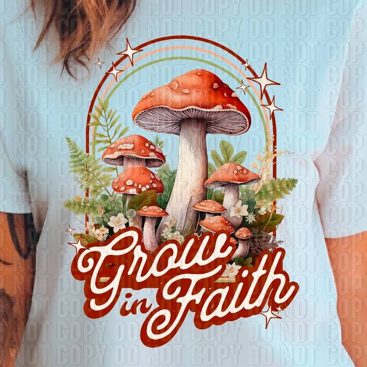 Grow In Faith DTF-overførsel for engroshandel hos K and M Designs