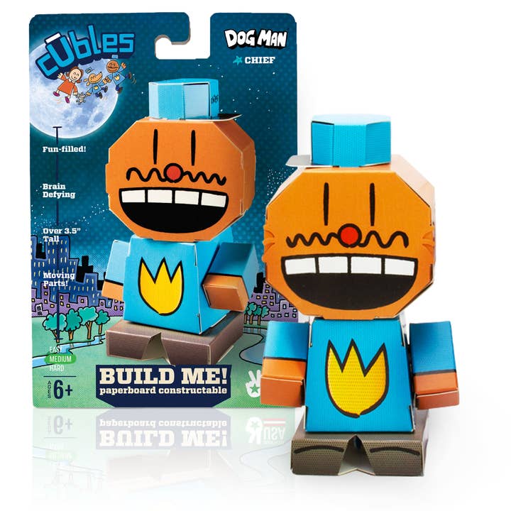 Dog Man | Chief Cuble for wholesale by Cubles | Paperboard Character Kits
