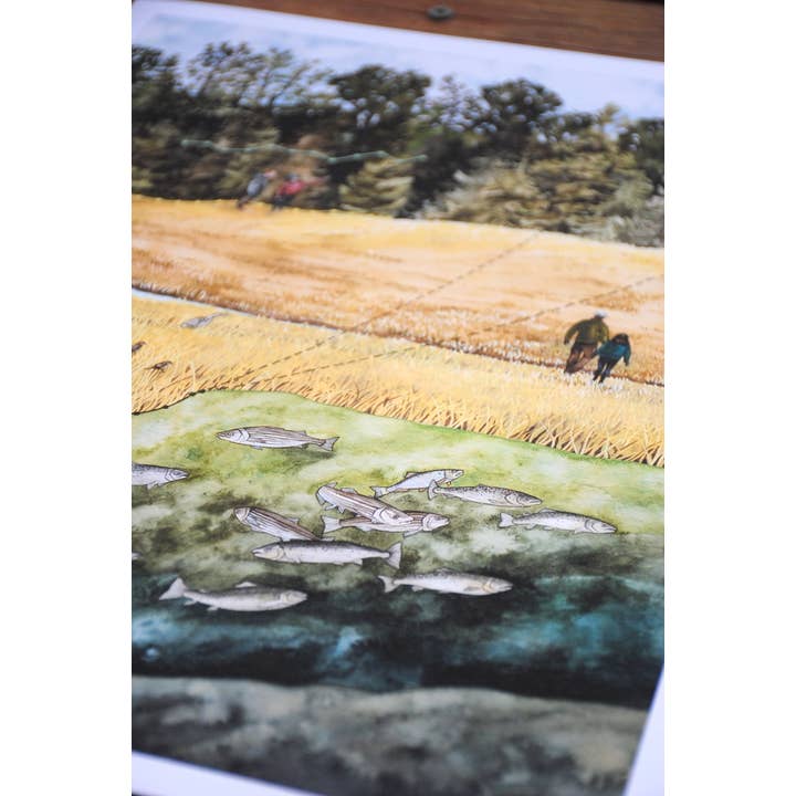 Jill Pelto Art - Wholesale Art Print - Coastal Marsh New England Art Print Set4