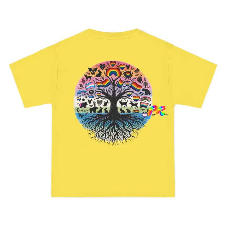 Pride/LGBTQ Tree Beefy-T® Short-Sleeve T-Shirt for wholesale by Prism Raves