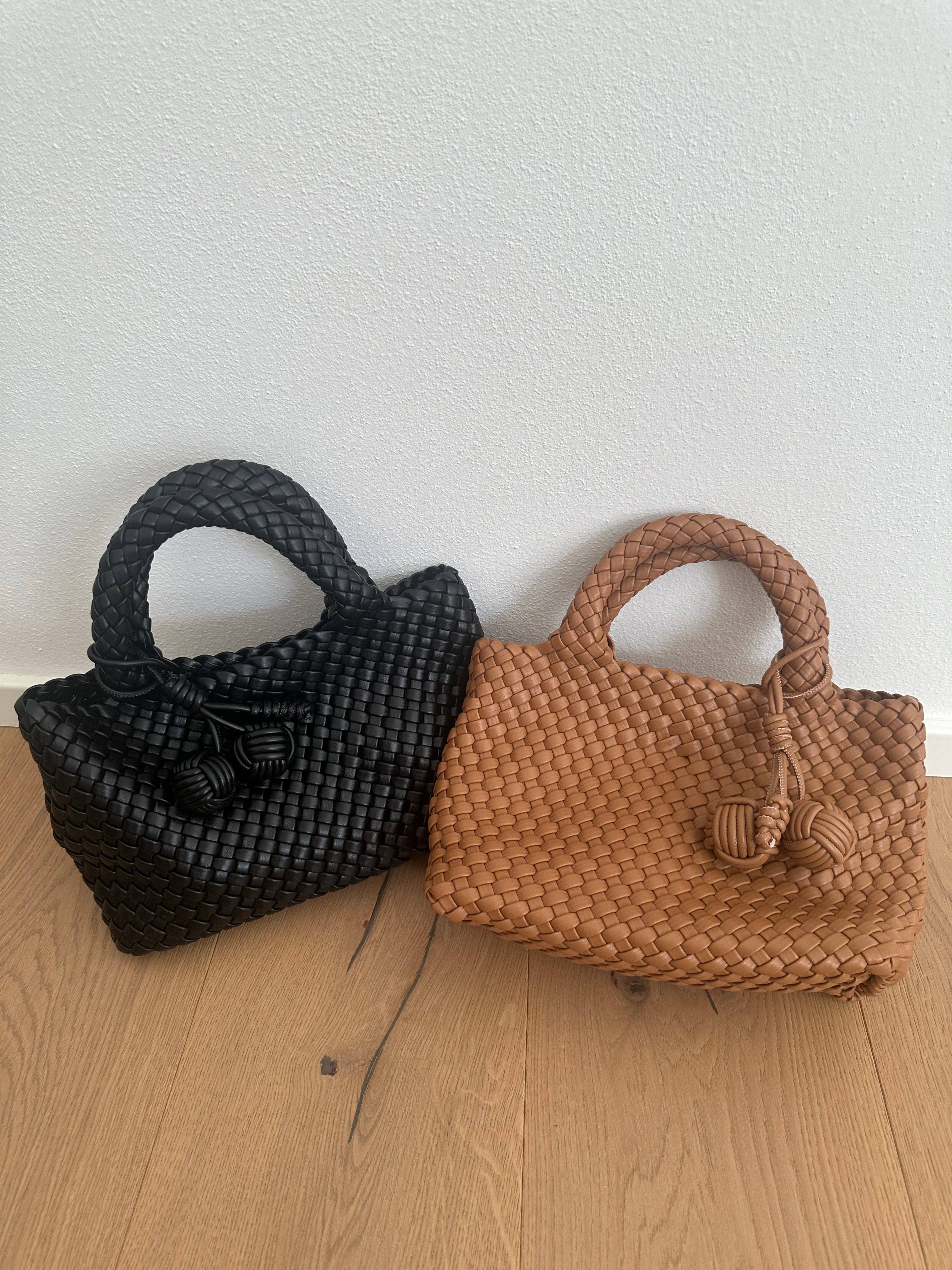 Zhade – Mala com alça superior – Mulher por atacado – Mala de mão em pele vegan entrançada8