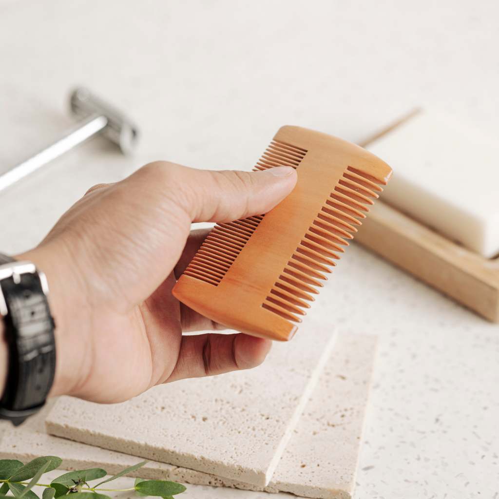 Jungle Culture - Wholesale Beard Brush/Comb - Beard Comb | Wooden Beard Grooming Comb For Men (COMB ONLY)