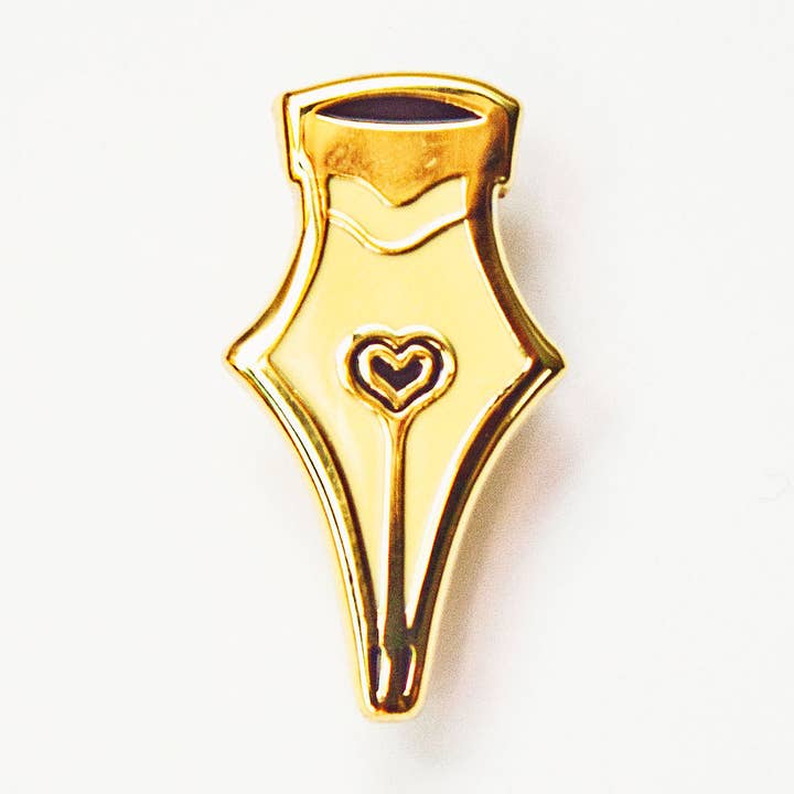 Boygirlparty – Großhandel Anstecker/Button – Füllfederhalter mit Spitze aus Emaille — Geschenk für Autoren — Hartemailnadel0