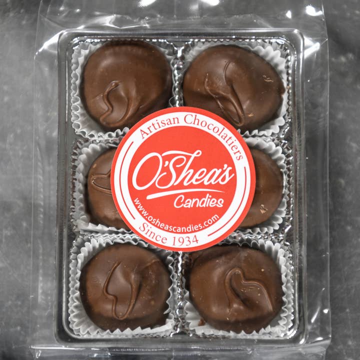 6 PK Vanilla Buttercream Milk Chocolate - Snackpack Tray for wholesale by O'Shea's Candies Sweet Shop