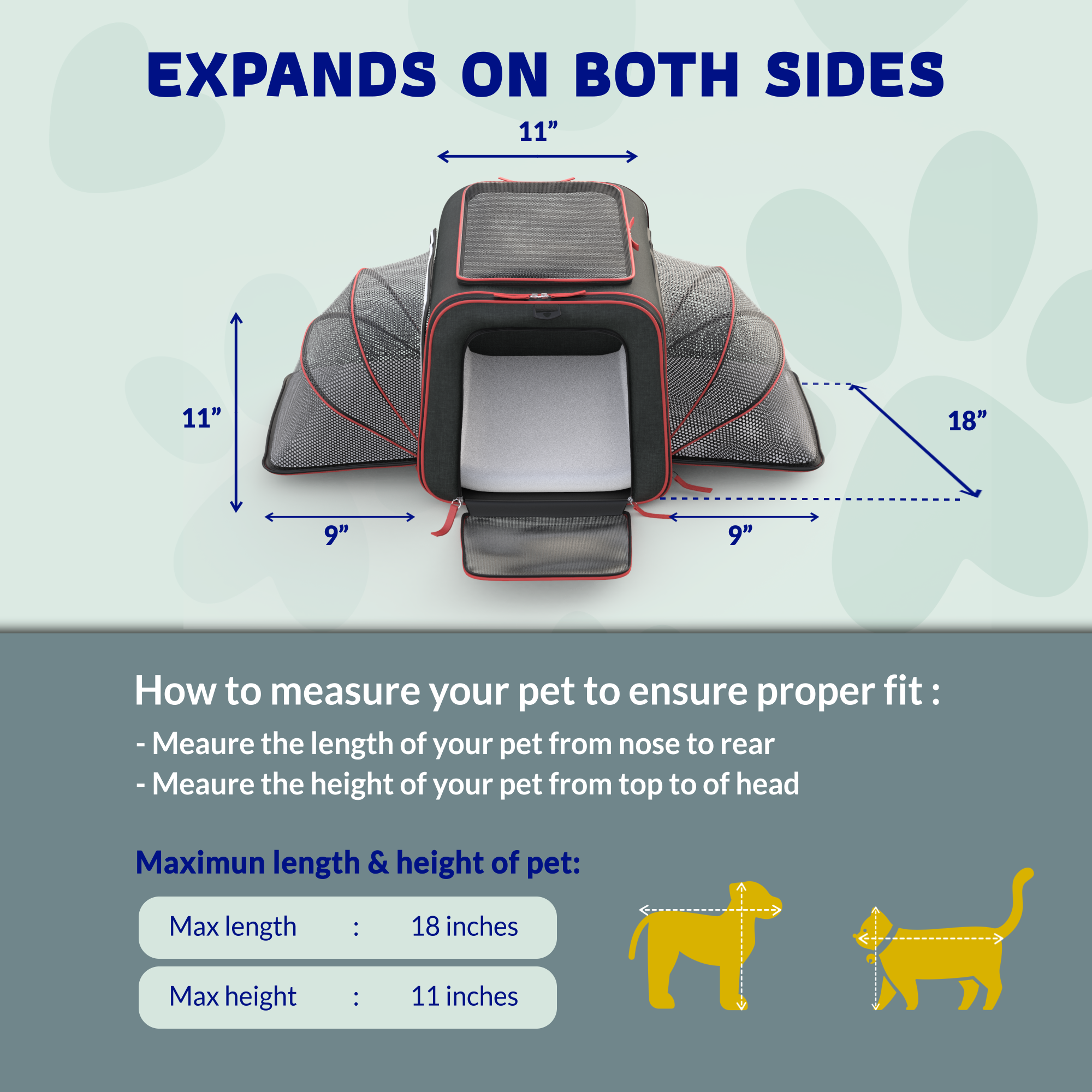 Katziela - Venta al por mayor Transportín - Gatos y perros - Transportadora para mascotas Katziela Rolling Rover con ruedas, expandable y autorizada para aerolíneas12