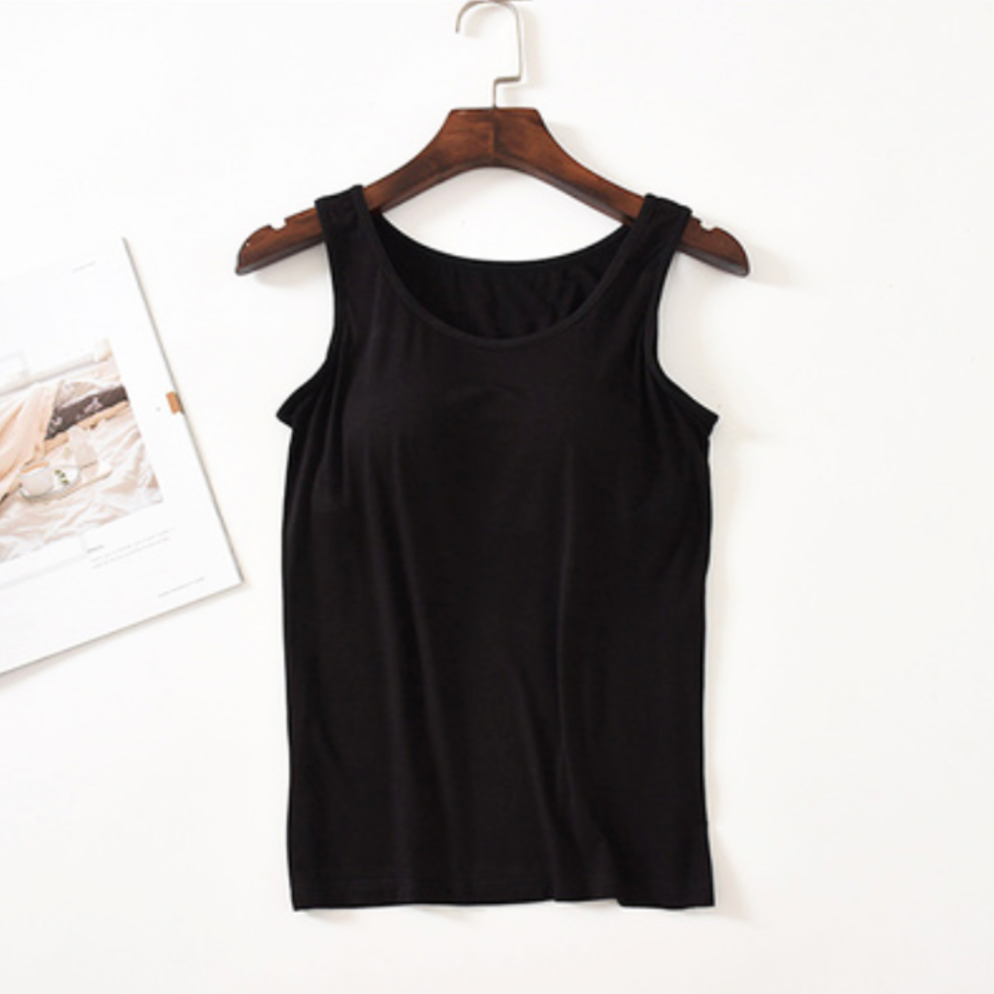 DrifWoo - Wholesale Tank Top - Women's - Women’s Modal Tank with Built-In Bra – Everyday Layer Fall0