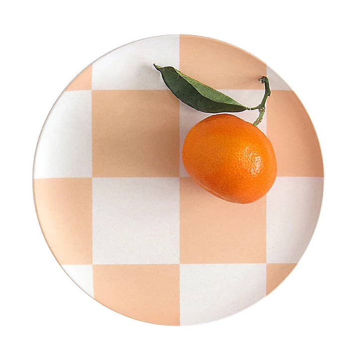 Pink Check Side Plate - Set of 4 for wholesale by Xenia Taler